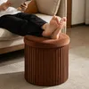Relaxdays Hocker van fluweel, zitbankje met opbergruimte, Productafbeelding-voorbeeld 3