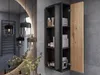 Easy4You Matt Schwarz/Eiche Unterschrank Seya 110 cm mit 2 Produktbild-Vorschau 4