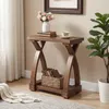 Petite table d'appoint avec 2 étagères, table basse avec Voir les images du produit 1