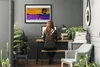 Bild 70x50 MDF-Rahmen Wandkunst Feld Landschaft Produktbild-Vorschau 3