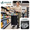 VOUNOT® hliníkový nákupní vozík s funkcí pro překonávání Náhled obrázku produktu 2