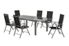 A set of outdoor furniture, including a table and six chairs, displayed on a white background. Produktbild-Vorschau