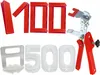Sistema di livellamento per piastrelle set 2mm 500 clip 100 Anteprima dell’immagine prodotto 1