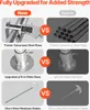 A collage of images comparing an upgraded version of a product with a previous version, highlighting differences in materials and dimensions. Produktbild-Vorschau