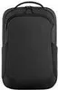 A black backpack is shown from the front against a white background. Produktbild-Vorschau