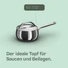 BergHOFF Home Stieltopf 16 cm Edelstahl mit Deckel, 1,9 l, Produktbild-Vorschau 3
