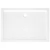 vidaXL Piatto doccia antiscivolo bianco 70x100x4 cm ABS Anteprima dell’immagine prodotto 5