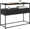Wandtafel met lade Zwart Eiken 100 x 40 x 75 cm Bewerkt Productafbeelding-voorbeeld 2