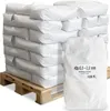A stack of white bags on a wooden pallet, with one bag in the foreground showing a label. Produktbild-Vorschau