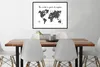 MuchoWow® Gerahmtes Poster Weltkarte - Reisen - Skizze Produktbild-Vorschau 3