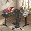 VASAGLE Höhenverstellbarer Schreibtisch, 160 cm, L-förm, Produktbild-Vorschau 2