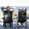 Campingstuhl Grau Angelstuhl Faltstuhl Klappstuhl Produktbild-Vorschau 6