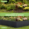 be4nature Bordo flessibile in legno 200 x 30 cm Grigio Anteprima dell’immagine prodotto 2