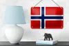 Blechschild Flagge Norwegens 18x12cm Flag of Norway Produktbild-Vorschau 4
