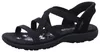 Skechers Slip-Ins: Reggae Slim  Sandalen Plat - Zwart - Voir les images du produit 46