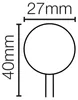 LED-Lampe G4, 3W = 30W, 300lm, 2700K (warmweiß), 100° Produktbild-Vorschau 4