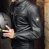 Kurtka motocyklowa Merlin Chase II D3O ze skóry, czarna, Podgląd zdjęcia produktu 4