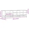 vidaXL TV-Schrank Grau Sonoma 180x40x46 cm Holzwerkstoff Produktbild-Vorschau 8