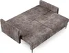A top-down view of a gray sofa bed on a white background. Podgląd zdjęcia produktu