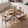 HOMCOM Eettafel van rundleder, geschikt voor 4 personen, Productafbeelding-voorbeeld 2