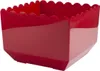 A red popcorn container with a scalloped edge. Náhled obrázku produktu