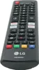 A black LG remote control with various buttons is shown against a white background. Podgląd zdjęcia produktu