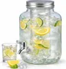 HI - Getränkespender aus Glas mit Zapfhahn Wasserspender 4L Produktbild-Vorschau 3