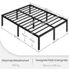 Yaheetech Bettrahmen 37cm Metallbett Bettgestell aus Produktbild-Vorschau 2