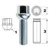 Bullone ruota M14x1,5 , lunghezza filetto: 40 mm, collare Anteprima dell’immagine prodotto 2