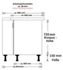 Küche NESSA Eckunterschrank 90X90 Anthrazit Küchenzeile Produktbild-Vorschau 3