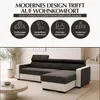GOLDSTOFF DIWIA Ecksofa 202 x 130 cm mit Schlaffunktion & Produktbild-Vorschau 2