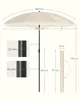 SONGMICS slunečník Ø 160 cm UPF 50+ s taškou na přenášení Náhled obrázku produktu 5