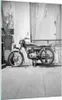 Bilder auf glas - Einteilig - Alt Motorrad Schwarz und Weiß Produktbild-Vorschau 1