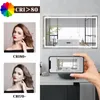 ZMH Badspiegel mit Beleuchtung 100x60cm Wandspiegel  IP44 Produktbild-Vorschau 3