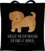Mr. & Mrs. Panda Tote Bag Hund Flauschig - Schwarz - Produktbild-Vorschau 1