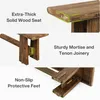 Banco in legno massello lungo 150 cm, ideale come banco Anteprima dell’immagine prodotto 8