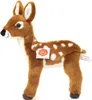 A plush toy deer standing on a white background. Anteprima dell’immagine prodotto