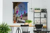 MuchoWow® Wandteppich Wandbehang Ein rosa Traumfänger in Produktbild-Vorschau 2
