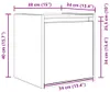 vidaXL Wand-Nachttisch Artisan-Eiche 38x34x40 cm Produktbild-Vorschau 8