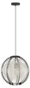 Suspension WAVERTON - H 110 x Ø 40 cm - noir - 1 x 40 W Voir les images du produit 1