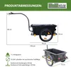 Fahrradanhänger mit Kupplung 90L Plane Handwagen Produktbild-Vorschau 3