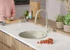 PRIMAGRAN Spülbecken Rund Beige 46x46cm, Granitspüle 1 Produktbild-Vorschau 7