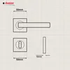 A technical drawing of a door handle with dimensions indicated. Produktbild-Vorschau