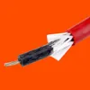 Close-up of the end of a red cable, showing its internal structure. Produktbild-Vorschau