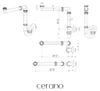 CERANO - Wastafel-/meubel sifon, ruimtebesparend - Productafbeelding-voorbeeld 4