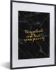 MuchoWow® Gerahmtes Poster Zitate - Motivation - Gold - Produktbild-Vorschau 1