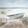 GILDE Leinwandbilder Bild Gemälde Boot am Strand, Produktbild-Vorschau 1