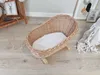 WikliBOX - Berceau en osier pour poupée, lit à bascule pour Voir les images du produit 5