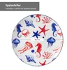 Sada talířů Seaside 4 ks 4 osoby hvězdice Ø 27 cm Náhled obrázku produktu 4