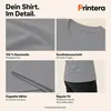 Maglietta da uomo, taglia XL, colore grigio, con scritta Anteprima dell’immagine prodotto 5